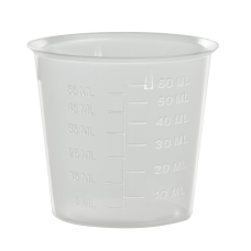 NATURAL MEASURING CUP WITH GRADUATION MARK  60ML